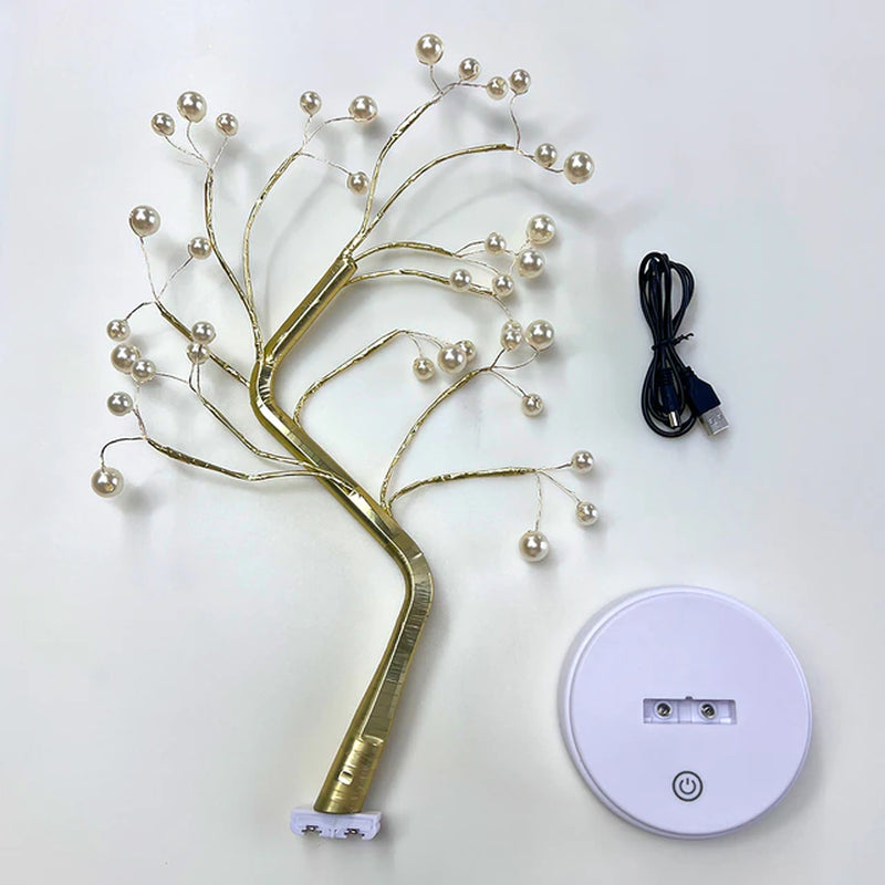 Tabletop Tree Lamp Decorative With LED Lights